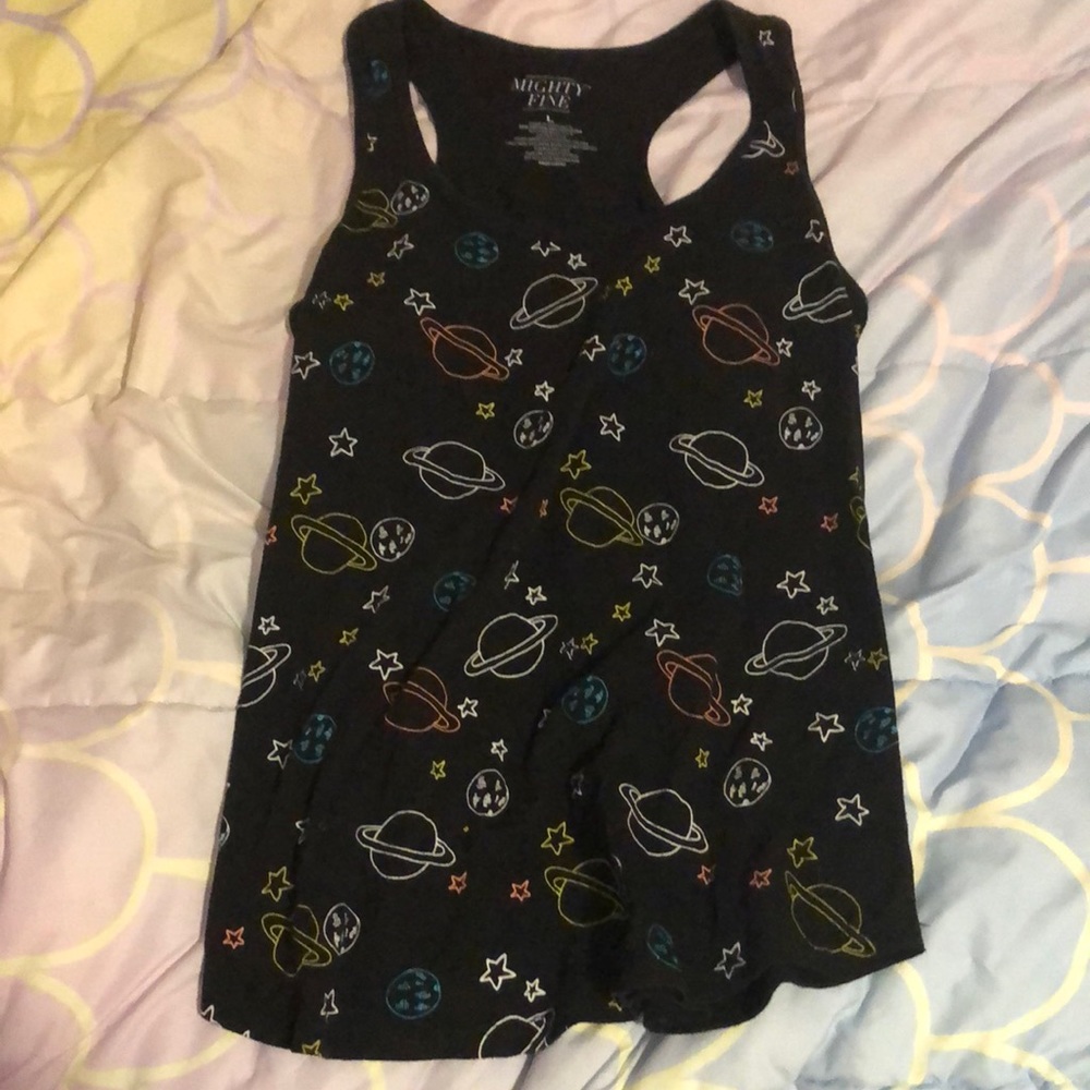 Mighty Fine Galaxy Doodle Tank